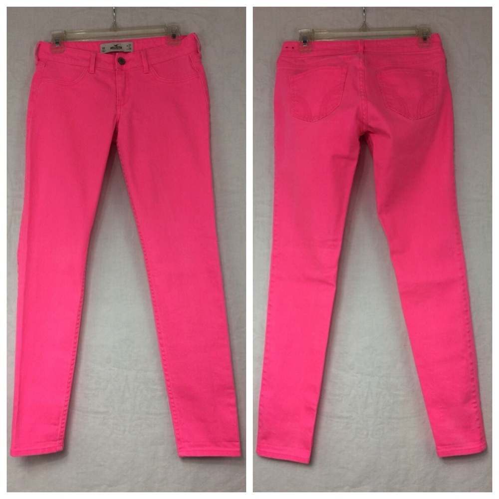 HOT PINK Hollister 99% COTTON Jeans 5R W/27 L/29